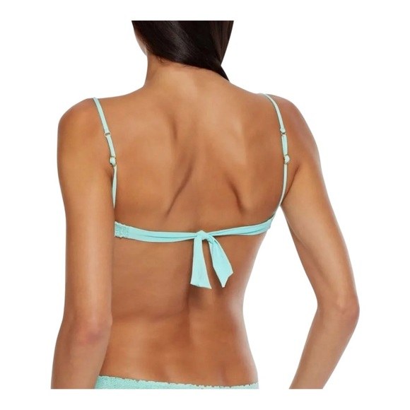 VIX PAULA HERMANNY Nissi Lasercut Bikini Top in Aqua NWT - Picture 4 of 7
